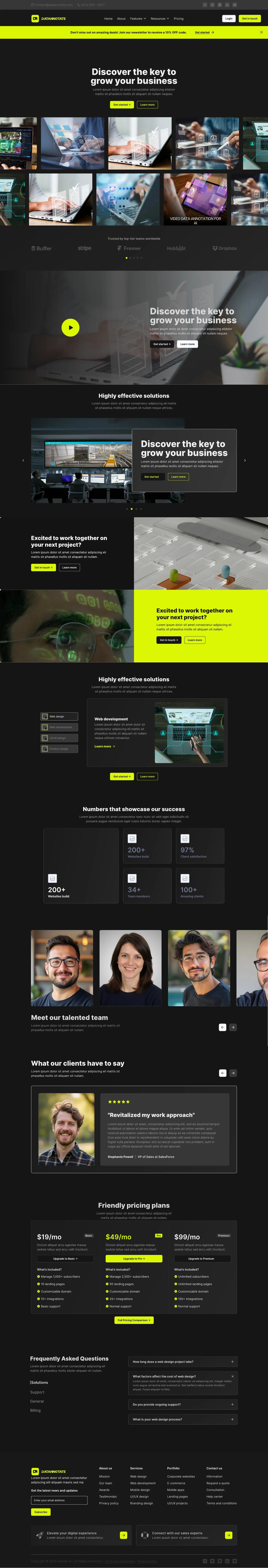 Datannotate landing page